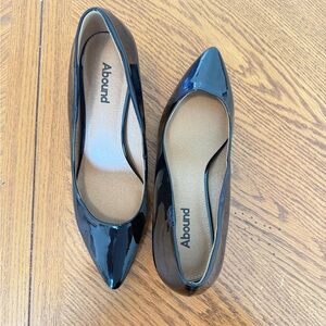 Abound Black Patent Pointed Toe Flats